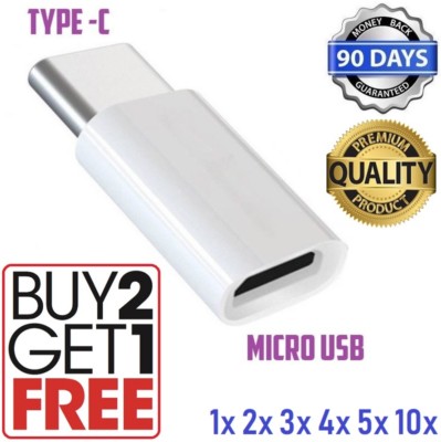 OTG Micro USB to Type C Data Adapter Converter for LG G5 Nexus 5x Galaxy S8 Plus