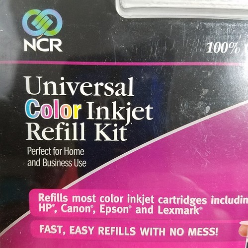 Inkjet Refill Kit NCR Universal Color 999289 Save Money Cyan Magenta Yellow