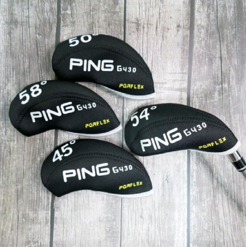 PING New G430 Golf Iron Club Head Cover Black Neoprene