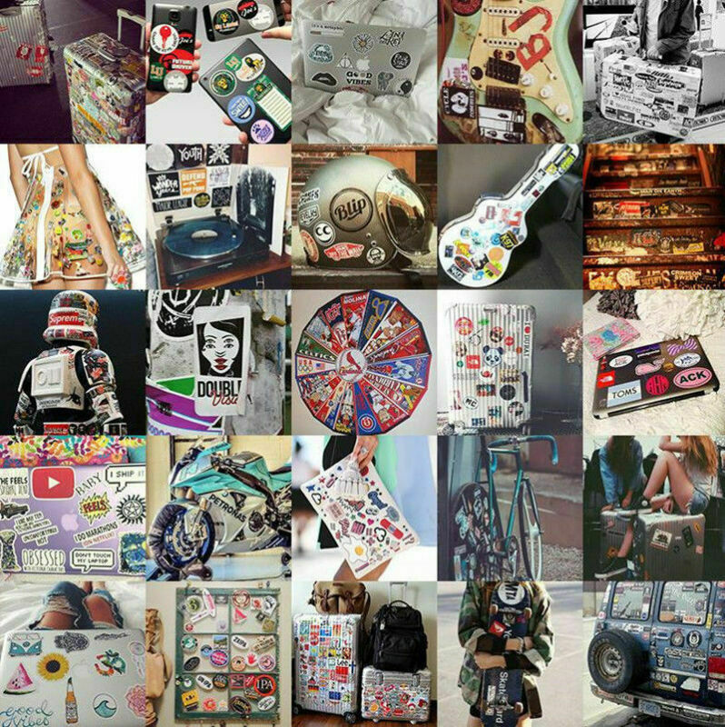 100Pcs Sticker Pack Bomb Vinyl Graffiti Decal Dope Skateboard Luggage Car Laptop