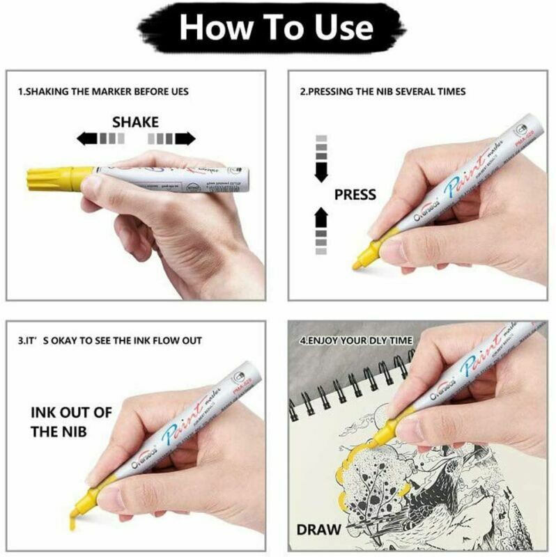 Paint Pens Paint Markers on Almost Anything Never Fade Quick Dry and Permanent,