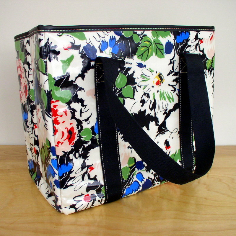 Anna Griffin Scrapbooking Tote Bag Darcey Painterly Floral Laminated Canvas