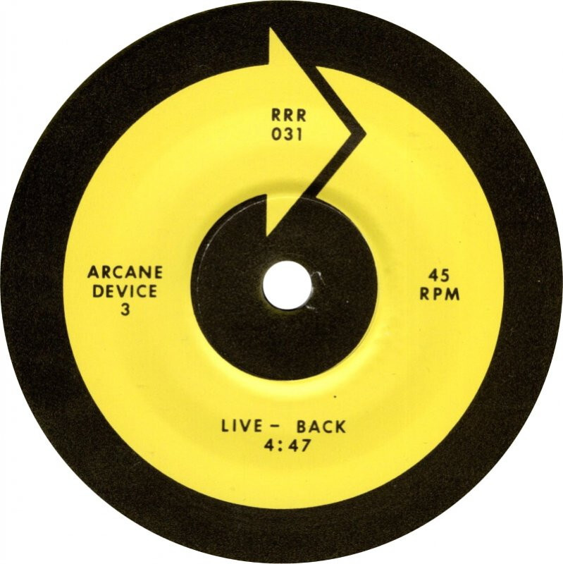 ARCANE DEVICE Improvisations For Feedback 2x7" Vinyl 1988 RRRecords RRR 031 M/M