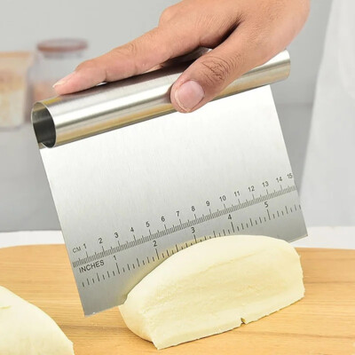 Pastry Cake Scraper Dough Pizza Flour Cutter Stainless Steel Bread Making Tool
