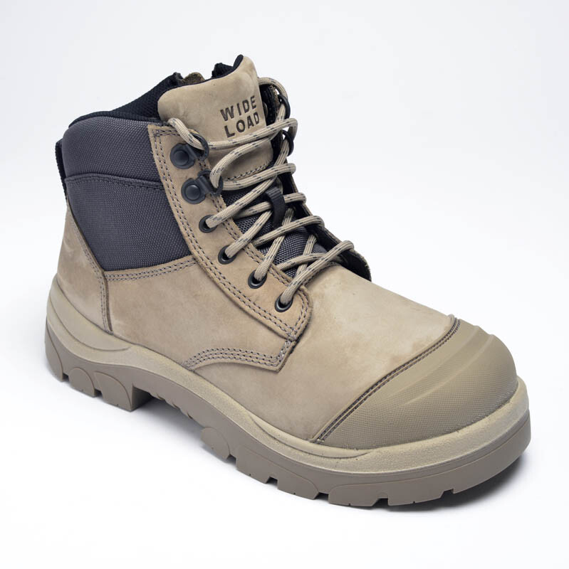 Wide Load 690SZ Stone 6E+ Extra Wide Fit Safety Work Boots