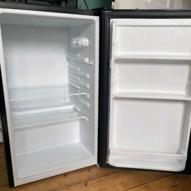 Black under counter fridge