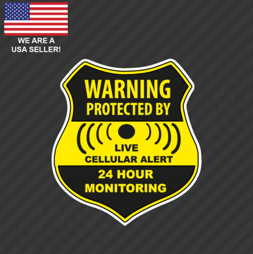 Home CCTV Surveillance Security Camera Video Sticker Warning Decal Window Sign