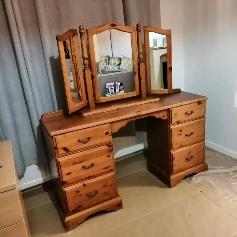 Dressing Table With Tri Fold Mirror In Hockley Essex Gumtree