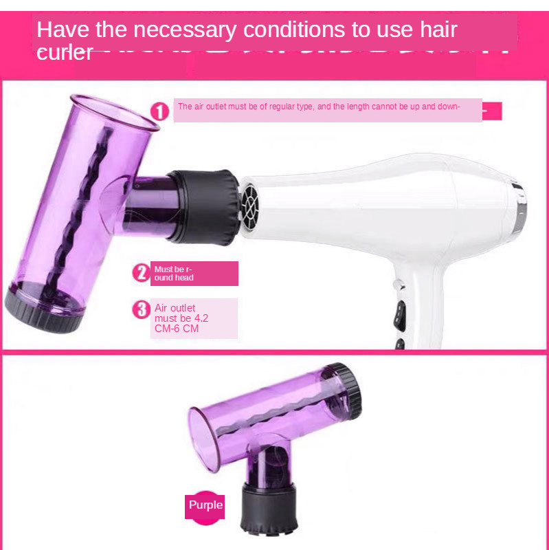 Professional Hair Dryer Curler Diffuser Magic Wind Spin Curl Hair