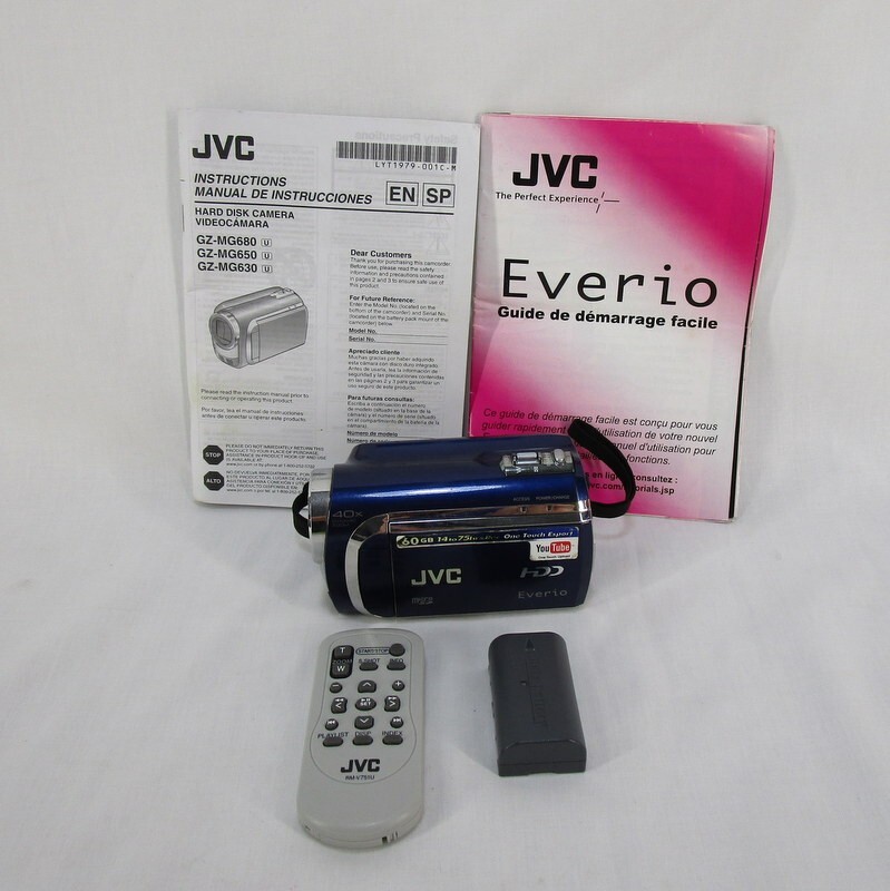 【動作確認ＯＫ】JVC Everio GZ-E600-N JVC Everio GZ-HM460-N KONICA MINOLTA LENS 2.9-116mm F1.8