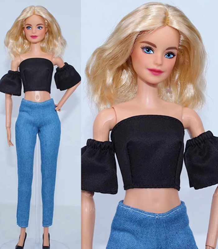 1/6 Doll Clothes 11.5" Dollhouse Accessories Dress Shirt Top Pants Skirt Outfits