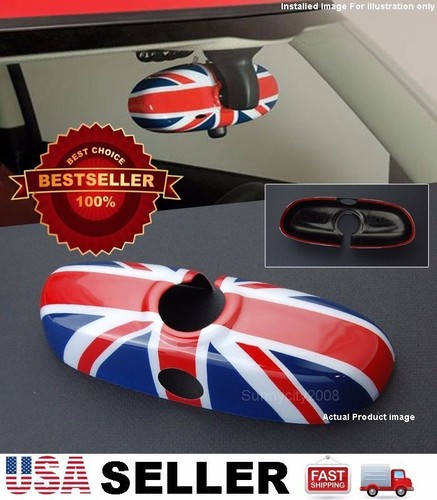 Union Jack UK Rear View Mirror Cover Cap For MINI R55 R56 R57 R59... !!USA!!