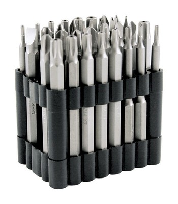 Performance Tool W8659 Assorted Drive Multi-Material Security Bit Set 3 L in.