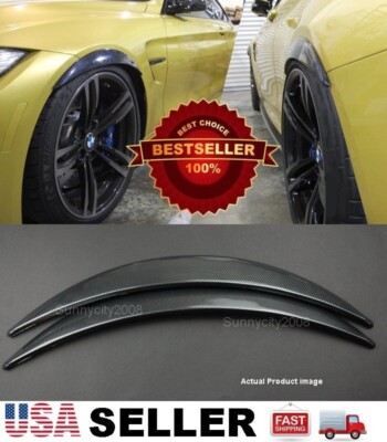 1 Pair Carbon Effect 1'' Diffuser Wide Body Fender Flares Extension For Mini