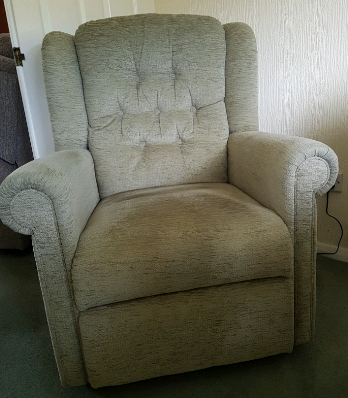 Soft Sage Green Winged Back Arm Chair | in Spalding, Lincolnshire | Gumtree