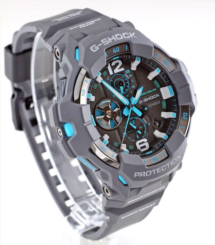 Pre-owned Casio G-shock Gr-b300-8a2jf Gravitymaster Master Of Air Bluetooth Men Watch