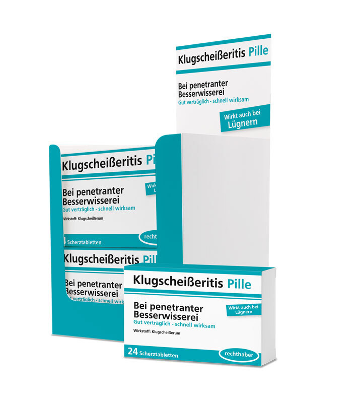 1x Scherztabletten -Pille 22g - 24 Tabletten - Verschiedene Motive