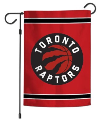 Toronto Raptors NBA Double Sided Wincraft 12.5'' x 18'' Vertical Garden Flag **