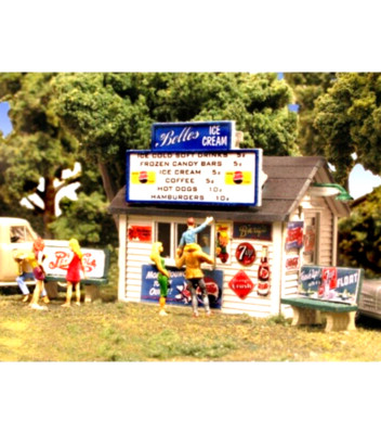 Monroe Models ~ N Scale ~ New 2024 ~ Belle s Ice Cream Stand ~ Laser Kit ~ 9209