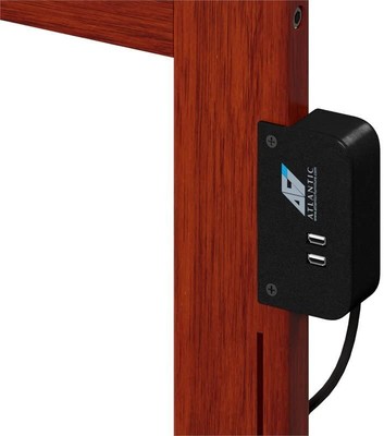King Size Wooden Headboard w/ USB Charging Port for Metal Bedframe Walnut Finish