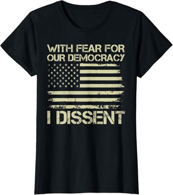 Justice Immunity Quote I Dissent For Our Democracy Ladies' Crewneck T-Shirt