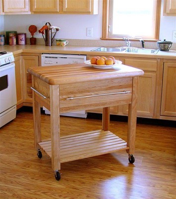 The Grand Workcenter Hardwood Food Prep Station w Drop Leaf [ID 23778]