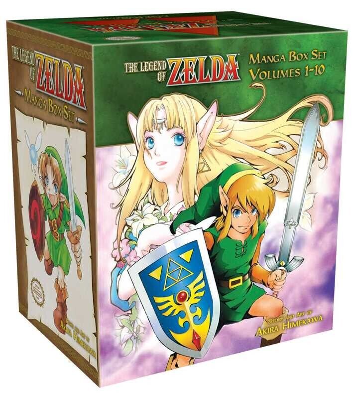 Полный бокс-сет The Legend of Zelda в мягкой обложке, тома 1–10 манги