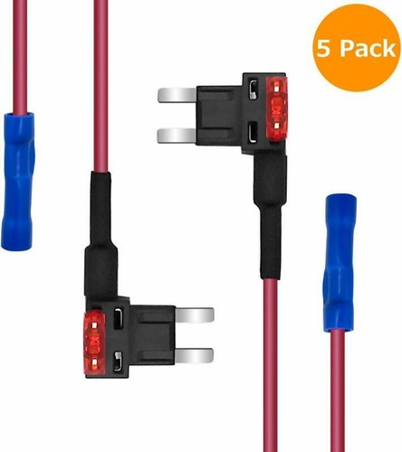 5 Pack 12V Car Add-a-circuit Fuse TAP Adapter Mini ATM APM ...