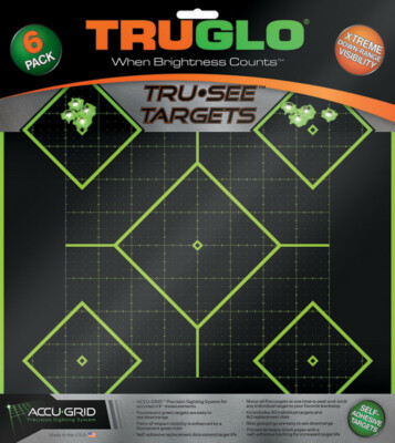 New New TRUGLO Tru-See Diamond Target 6pk TG14A6