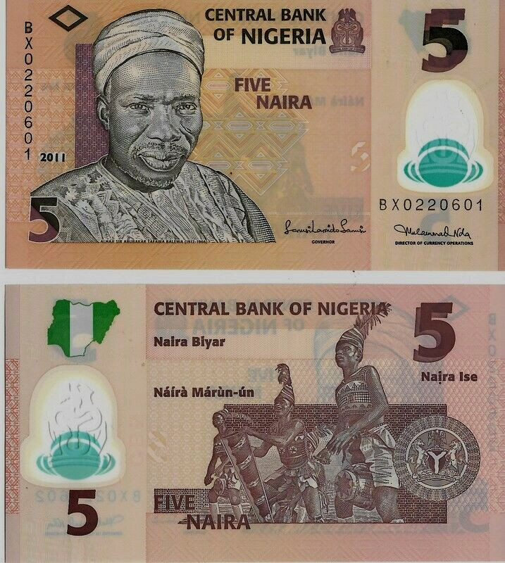 Nigeria - 5 Naira - Neuf - Polymere .  2011 . Unc  .