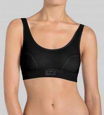 SLOGGI DOUBLE COMFORT TOP, COTTON, NON-WIRED, PULL ON TOP,  IN WHITE OR BLACK,