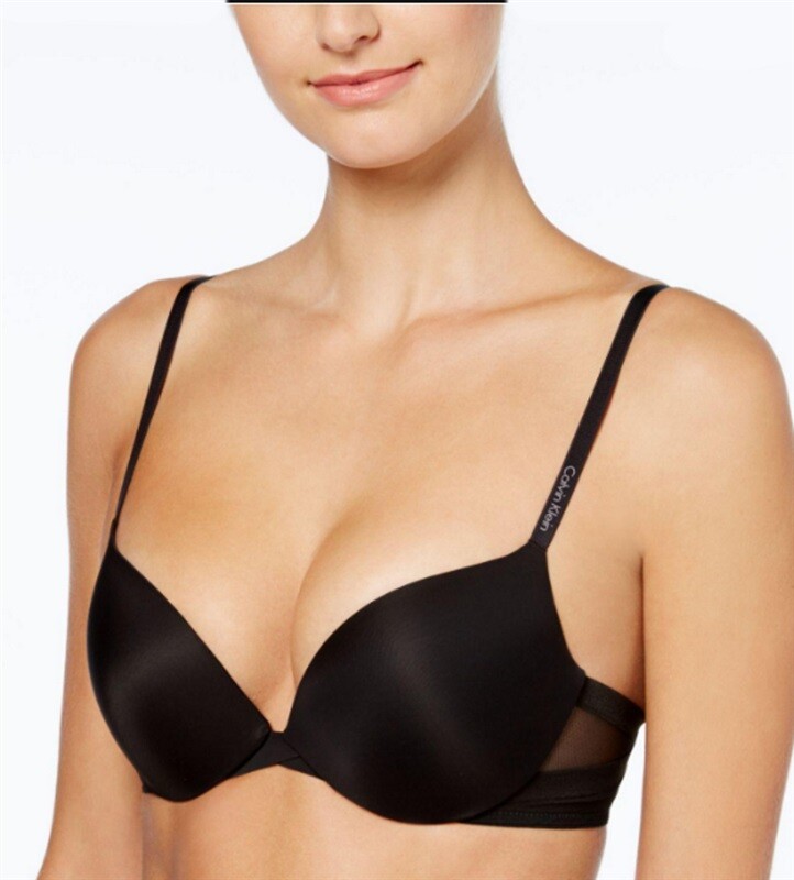 ブラジャー ^ ^ Women's Invisible AF Push-Up Plunge Bra QF602 YBCG Push Up Plunge Bra Padded Add 2 Cups Size Low Cut T