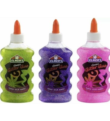 Elmer's Classic  Glitter  Glue  6 Oz - DIY Slime ~ YOU CHOOSE COLOR 