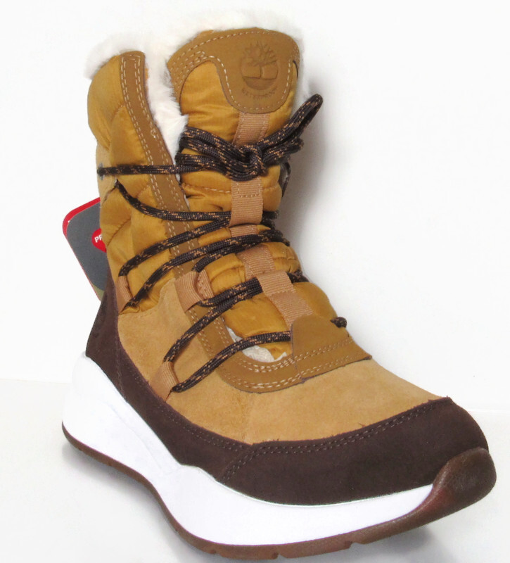 

Женские непромокаемые ботинки Timberland из искусственного меха пшеницы коричневого цвета размер 7.5, A5MJW, Wheat;dark brown, BOROUGHS PROJECT