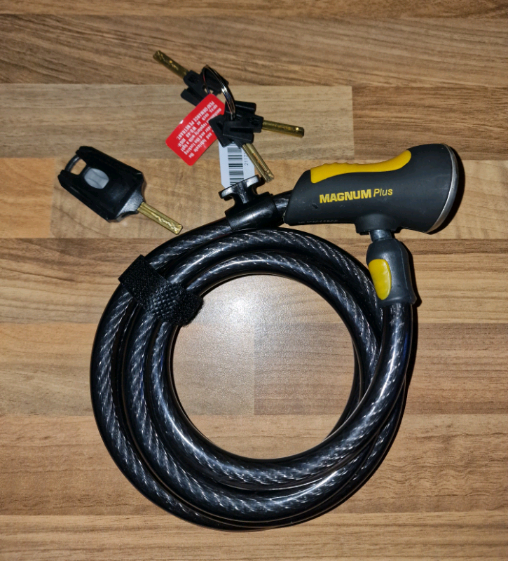 Magnum Plus Mag Flex Coil Lock 185cm x 12mm Bike Lock Tough! Unused