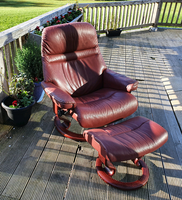 Stressless Chair & Footstool in Forfar, Angus Gumtree