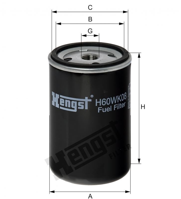 Kraftstofffilter Hengst H60wk08 Mann Wk 723 Wk 721