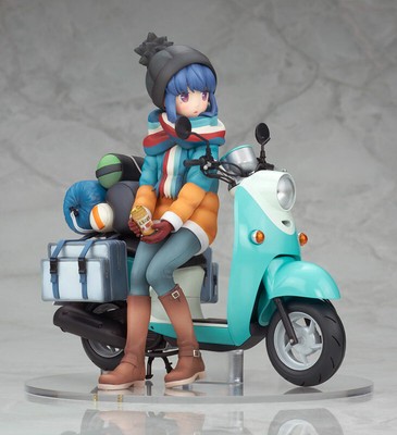 New Alter Yuru Camp Rin Shima with Scooter 1/10 PVC From Japan
