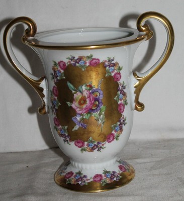 RW Bavaria - schöne Porzellan Vase / Amphore - Blumen
