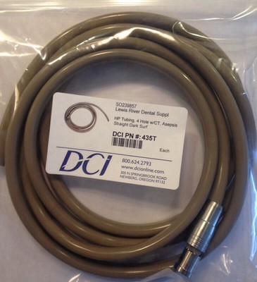 Dental Handpiece Tubing, Dci Four Hole Tubing 7', Pn# 435T, Dark Surf