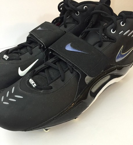 NWOB Mens NIKE Sz 16 TEAM-CODE D 3/4 Cleats 315771 011 Black Football Cleats