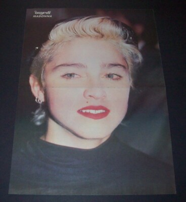 MADONNA - SHAKIN' STEVENS - SHAKY Turkish Magazine CENTERFOLD POSTER 51315