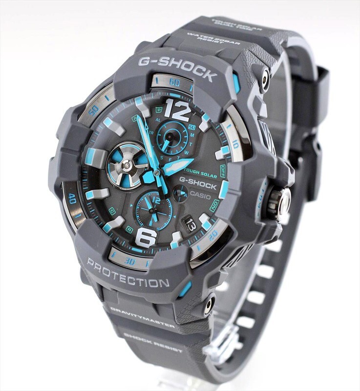 Pre-owned Casio G-shock Gr-b300-8a2jf Gravitymaster Master Of Air Bluetooth Men Watch