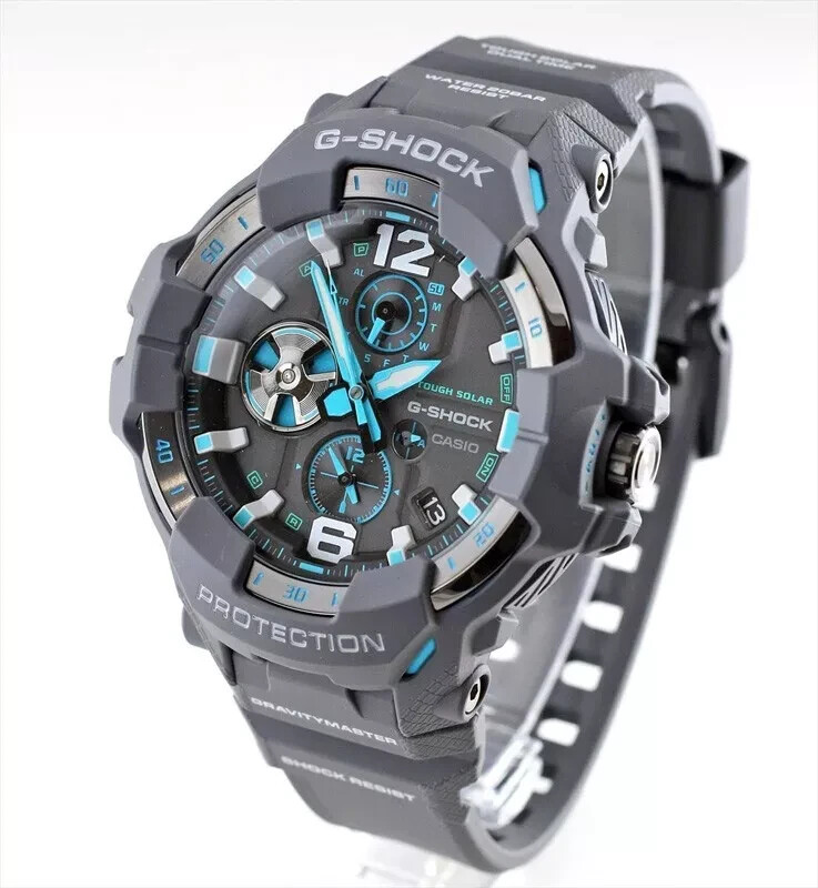 Pre-owned Casio G-shock Gr-b300-8a2jf Gravitymaster Master Of Air Bluetooth Men Watch