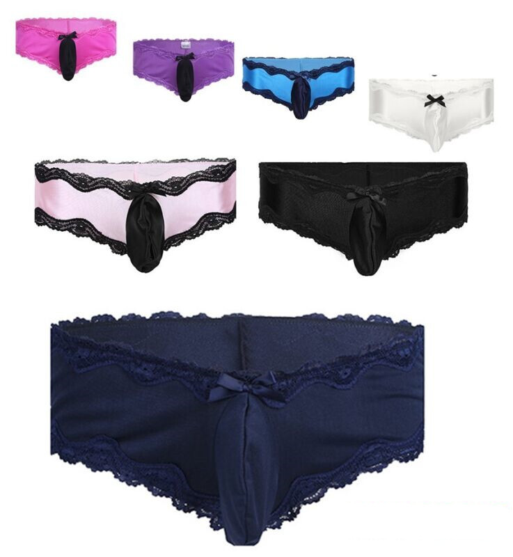 US Men Sissy Bulge Pouch Briefs Panties Cheeky Knickers Male Underwear Lingerie US Men Sissy Bulge Pouch Briefs Panties Cheeky Knickers Male Underwear Lingerie