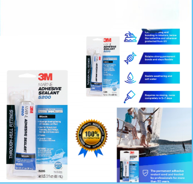3M Marine Adhesive Sealant 5200 - Permanent Bonding and Seal