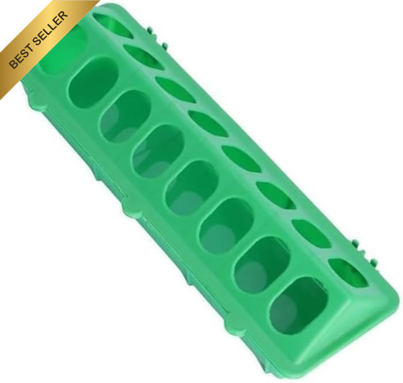 Bird Feeder & Drinker, Chick Feeder Plastic Chicken Feeder No Waste Spill Proof