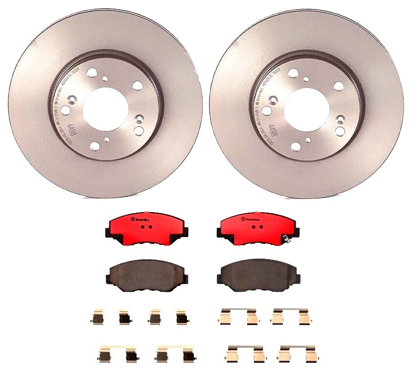 Brembo Front Disc Brake Rotors Ceramic Pads Kit for Honda Accord CRV Acura ILX