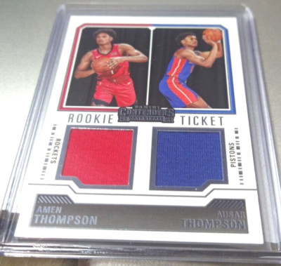 23/24 CONTENDERS BASKETBALL AMEN THOMPSON/AUSAR THOMPSON ROOKIE DUAL JERSEYS