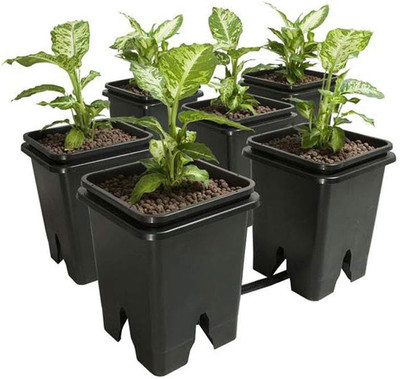 GFOE3 2.0 6 Square Pots 5-Gallon 13-Liter Bucket Hydroponic Expansion Kit System